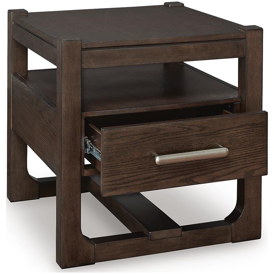 dark brown occasional tables   