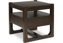 dark brown occasional tables   
