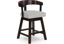 dark brown pub tables bars and stools   