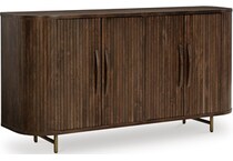 dark brown wall units   