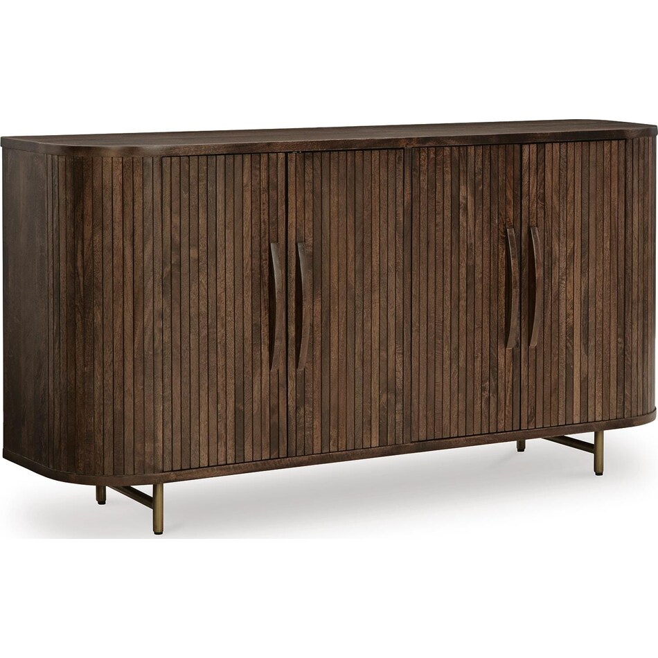 dark brown wall units   