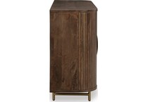 dark brown wall units   
