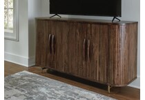 dark brown wall units   