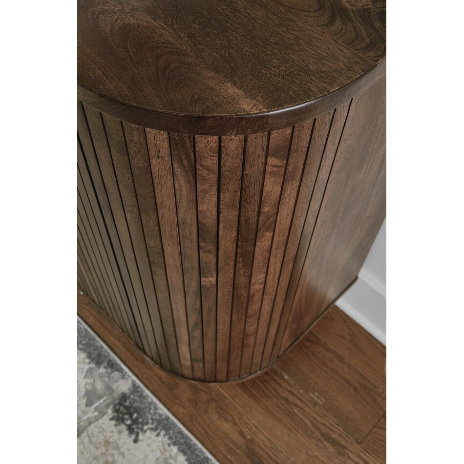 dark brown wall units   