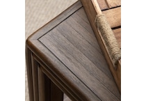 dark rich brown occasional tables   