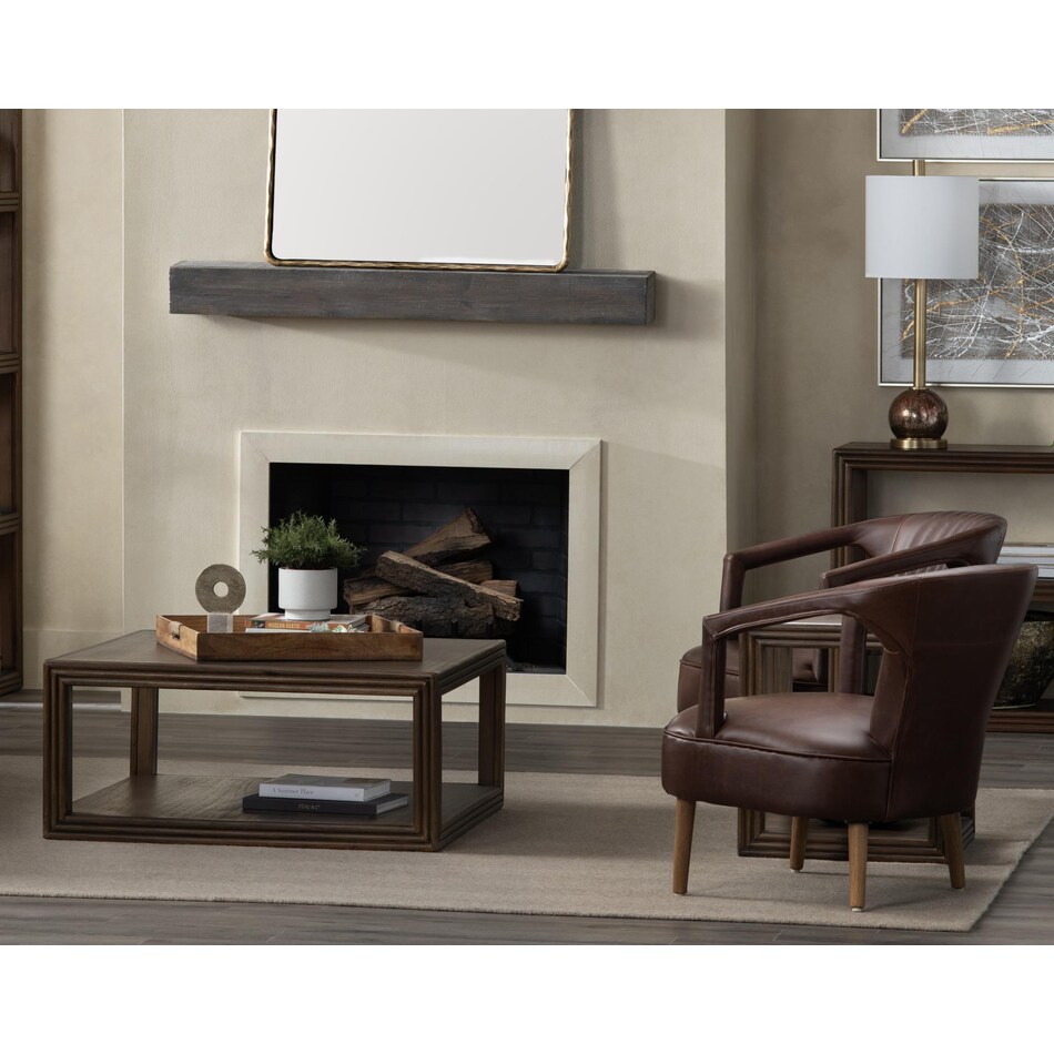 dark rich brown occasional tables   