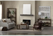 dark rich brown occasional tables   