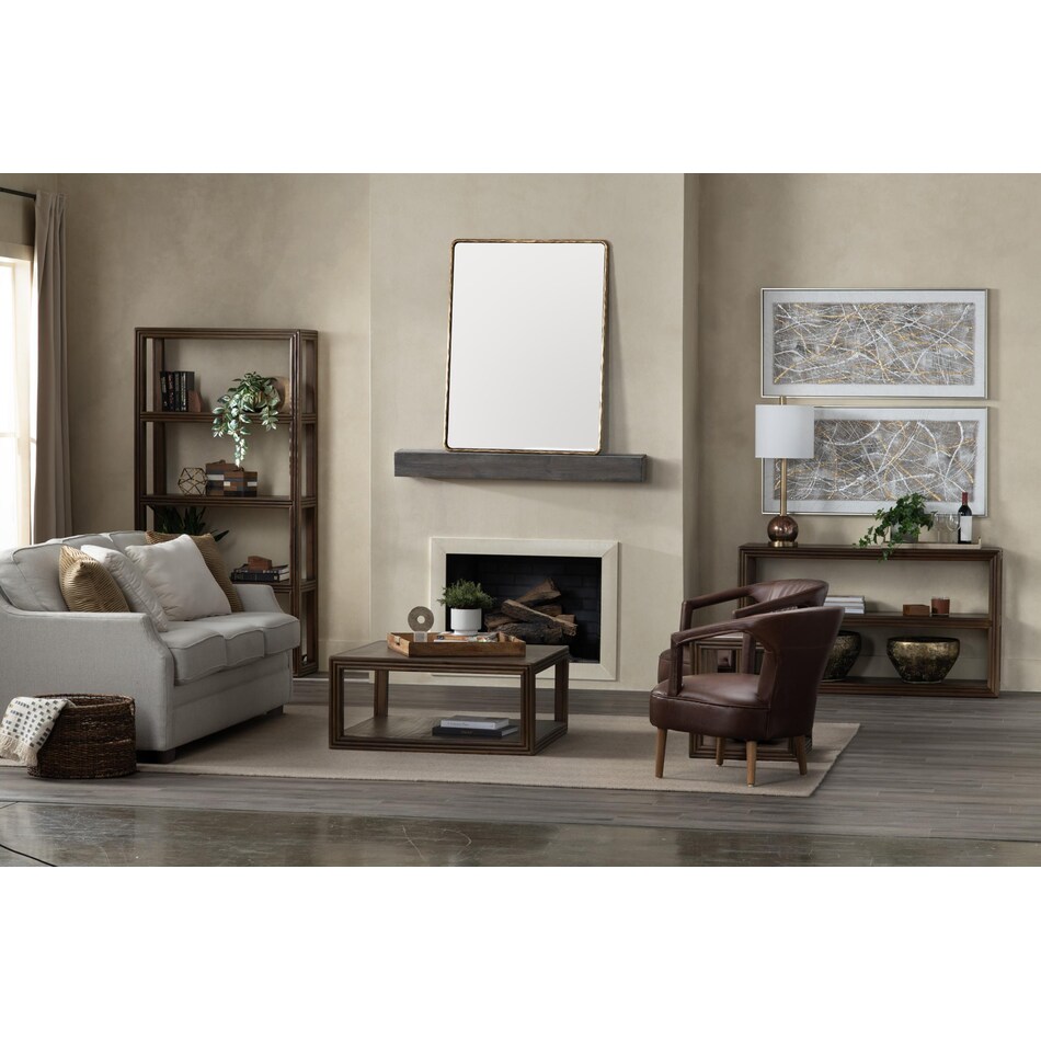 dark rich brown occasional tables   