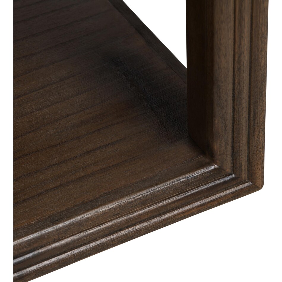 dark rich brown occasional tables   