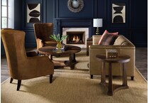 dark wood occasional tables   