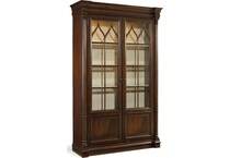 dark wood wall units   