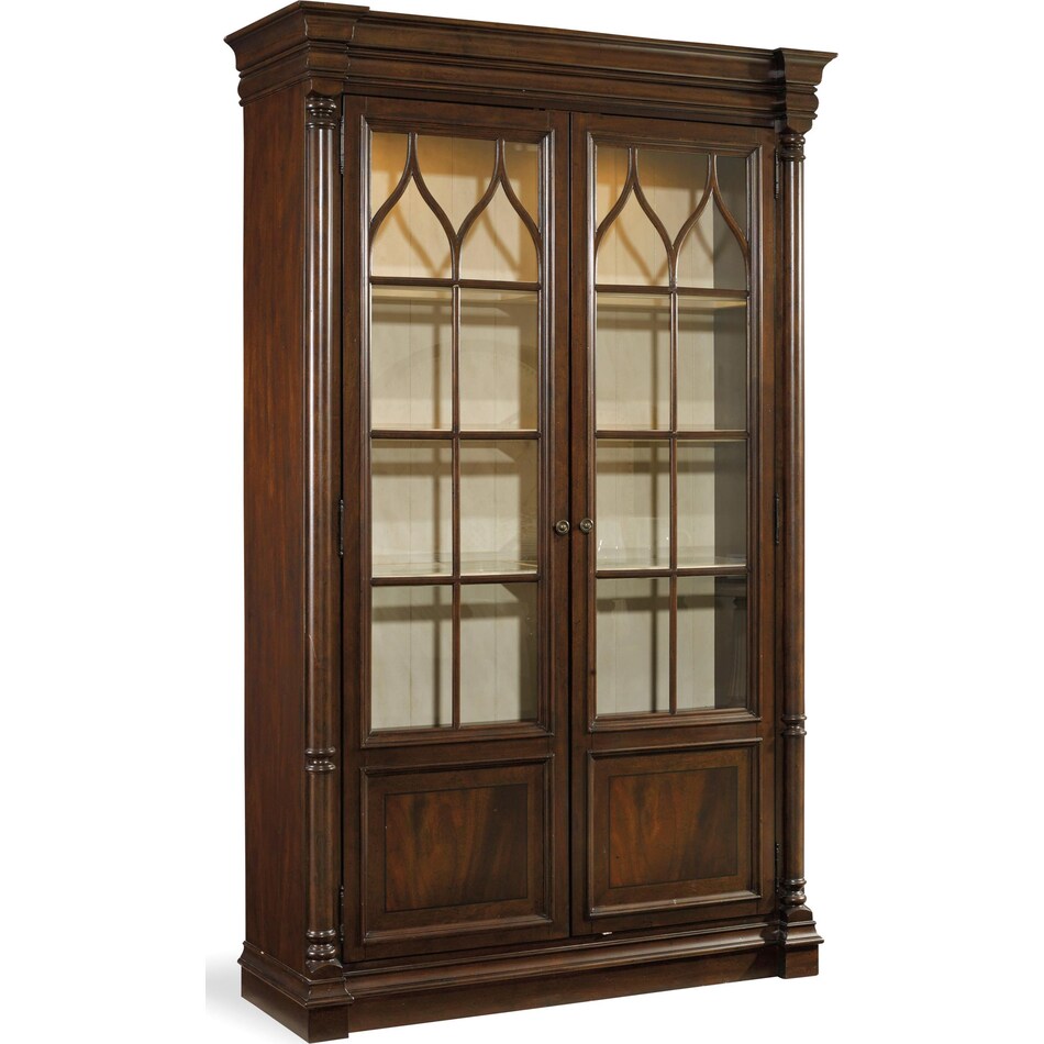 dark wood wall units   