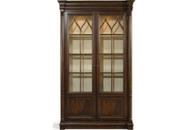 dark wood wall units   