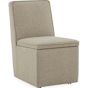Caster Dining Chair With Storage