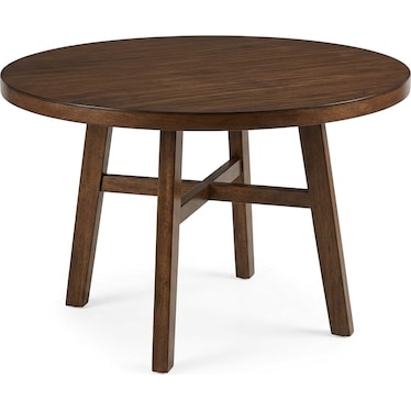 Blanche Round Dining Table - Brown