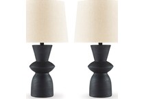distressed black lamps   