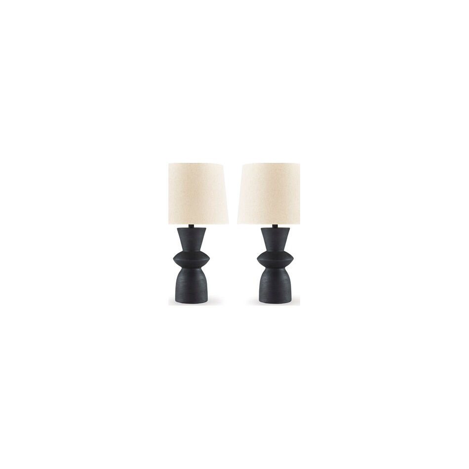 distressed black lamps   