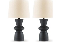 distressed black lamps   