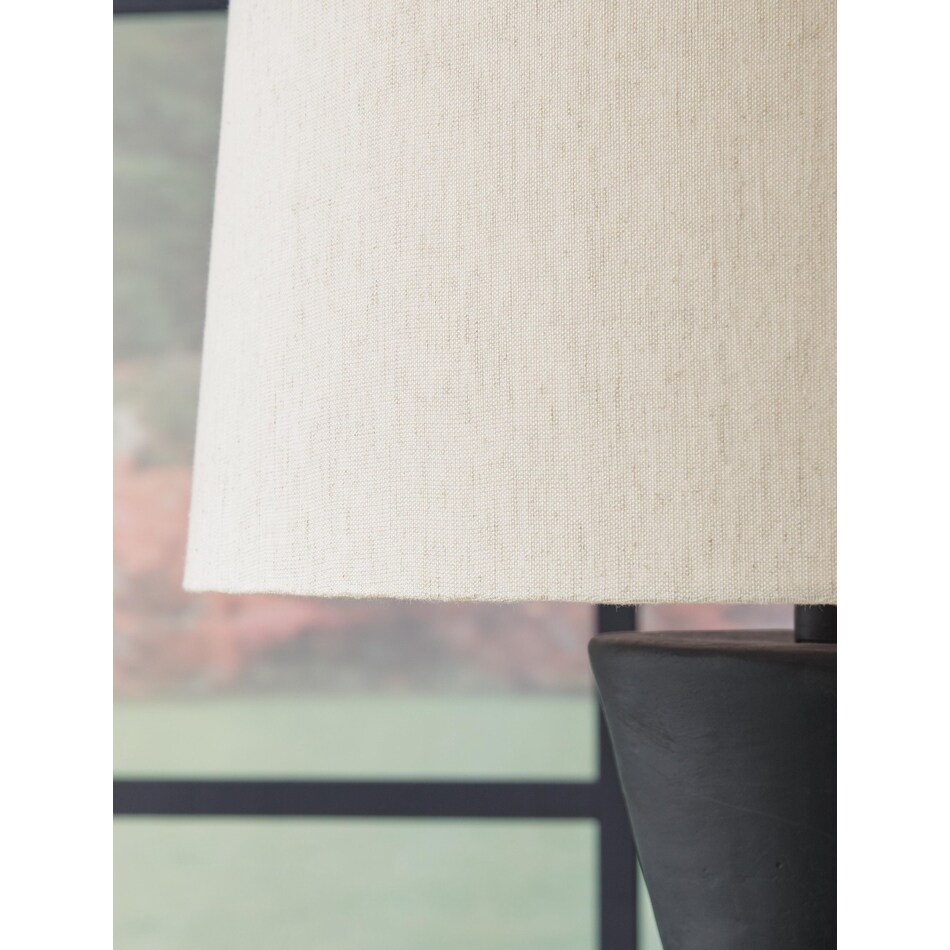 distressed black lamps   