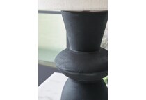 distressed black lamps   