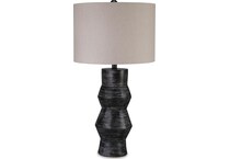 distressed black lamps   
