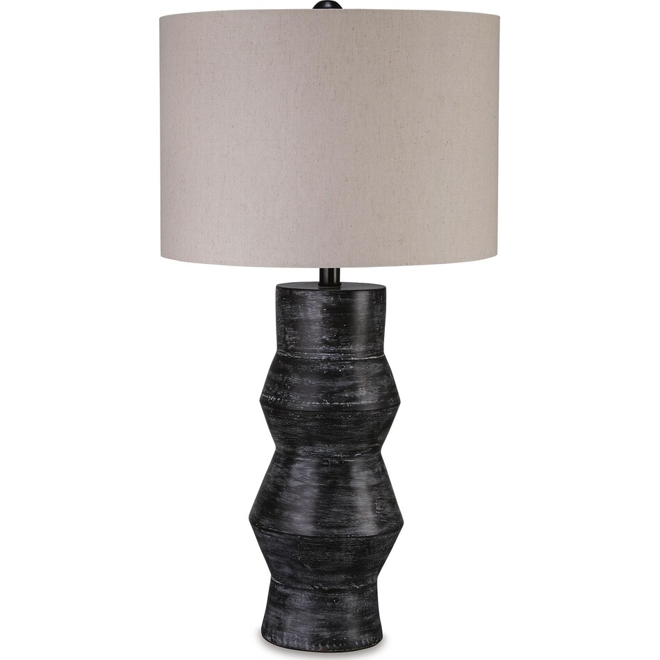 distressed black lamps   