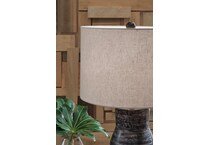 distressed black lamps   