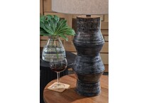 distressed black lamps   