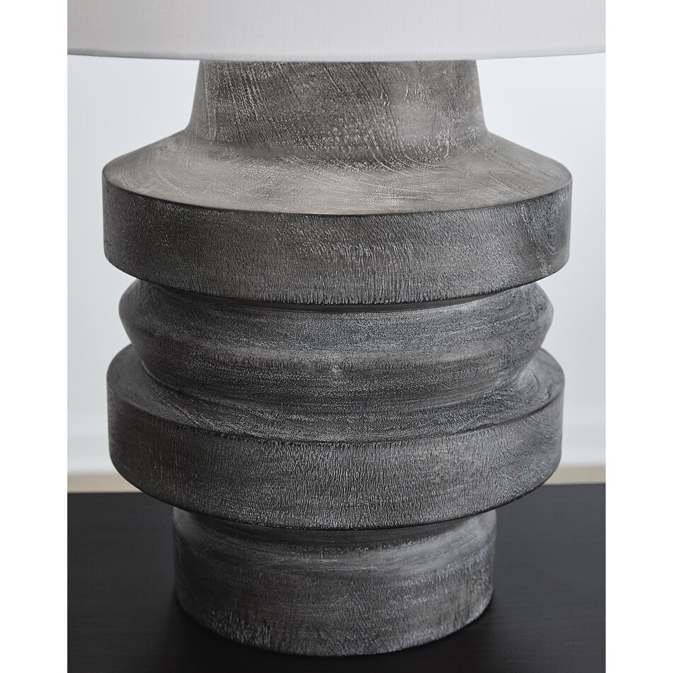 distressed black lamps   