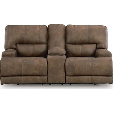 Beckley Place Power Reclining Loveseat with Console