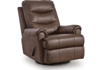 espresso leather recliner   