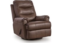 espresso leather recliner   