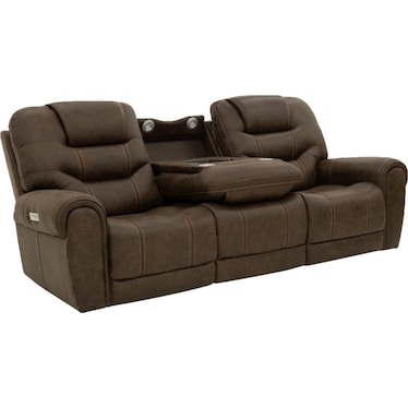 Sofa w/ DDT w/ Triple Power Home Theater, 3 Zone Heating, Air Massage, Zero Gravity, Middle Speaker