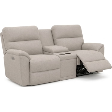 La-Z-Boy Power Reclining Sofa w/ Console, Headrest, and Lumbar