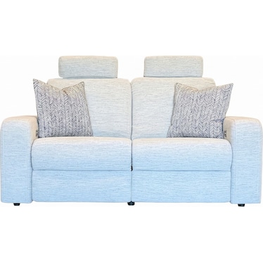 Power Reclining Loveseat with Hidden Adjustable Headrests