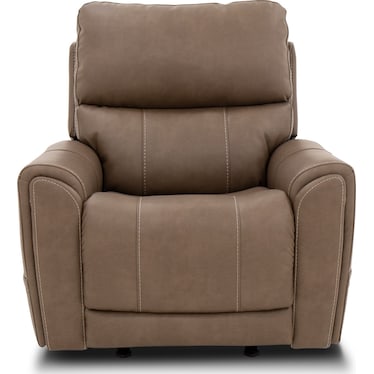 Carter Cappuccino Fabric Power Recliner