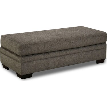 Bailey Ottoman - Charcoal