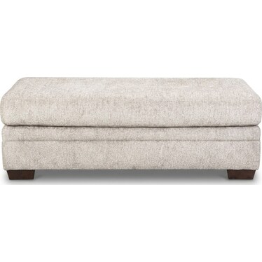 Bailey Ottoman - Cream