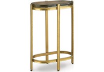 gold finish occasional tables   