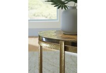 gold finish occasional tables   