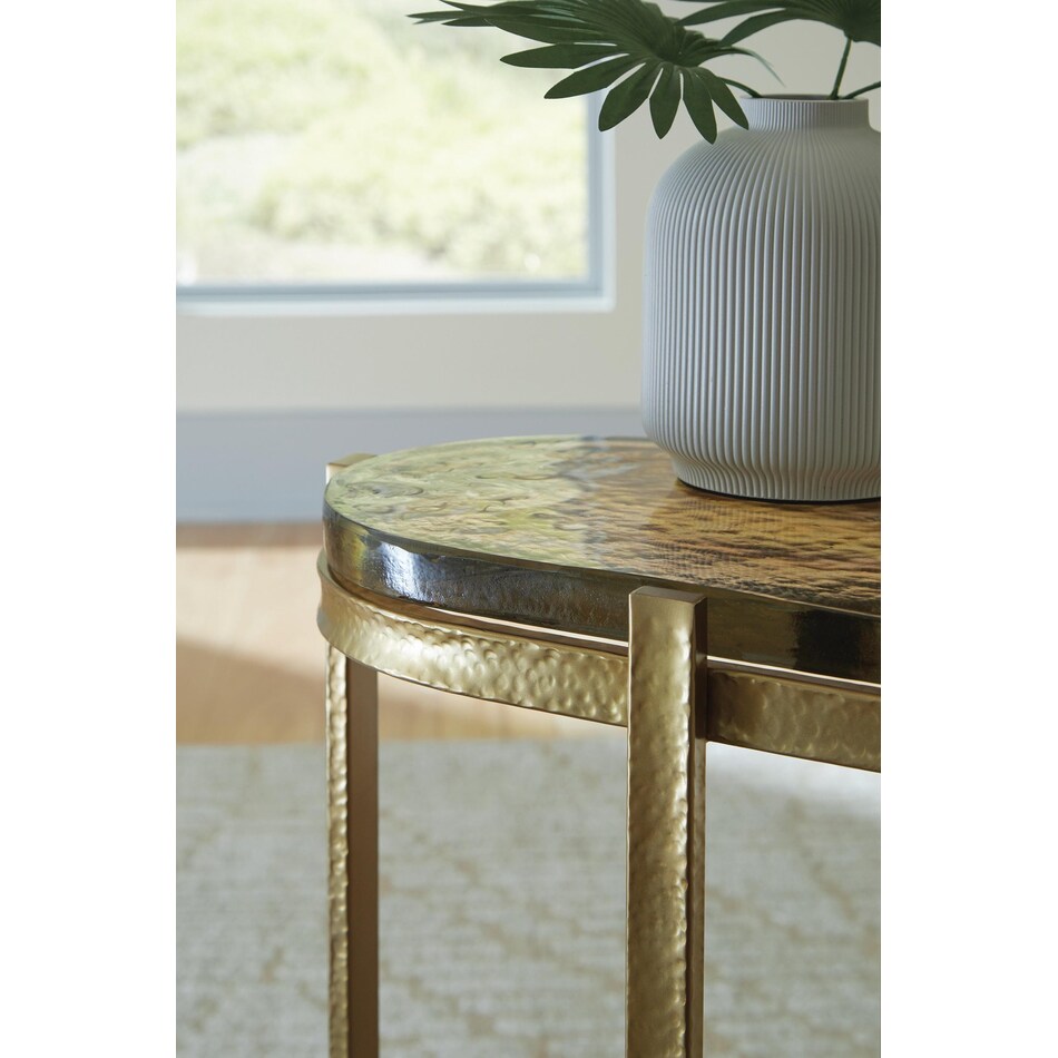 gold finish occasional tables   