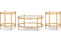 gold occasional tables   