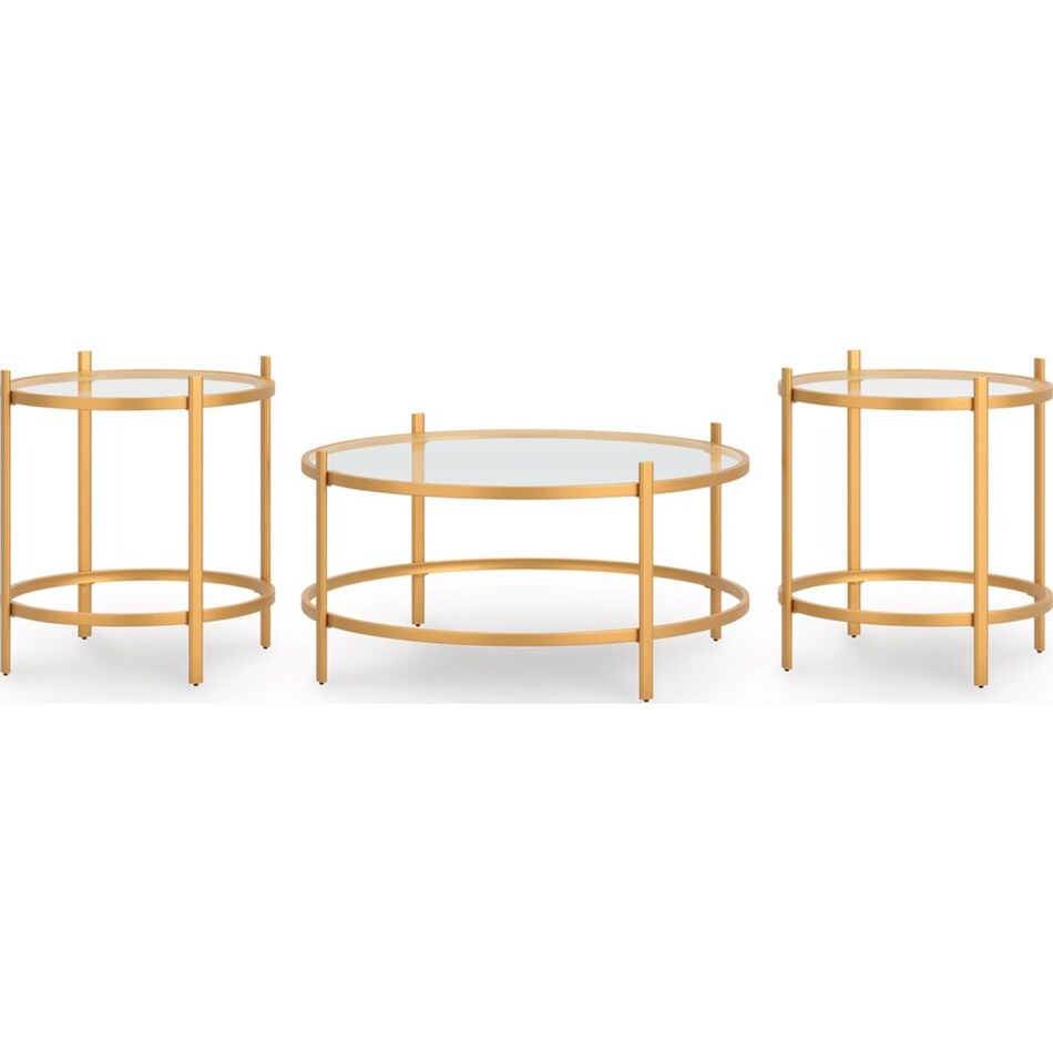 gold occasional tables   