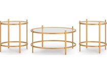 gold occasional tables   