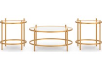 gold occasional tables   