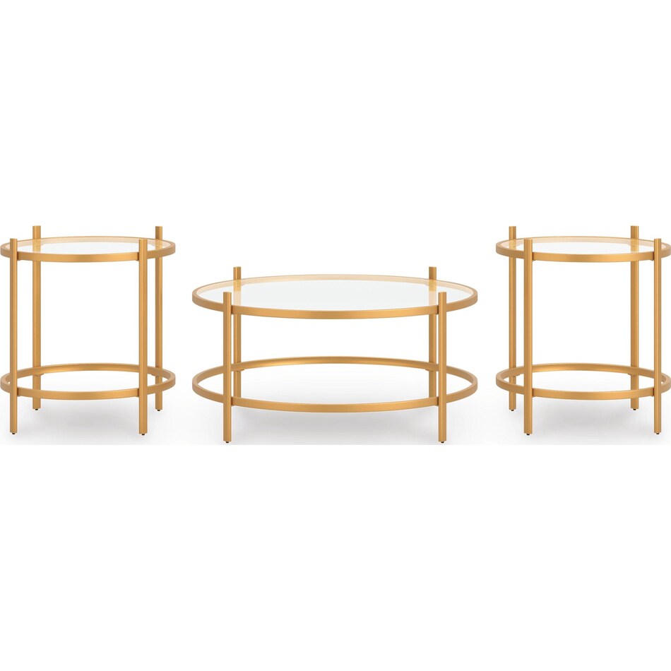 gold occasional tables   