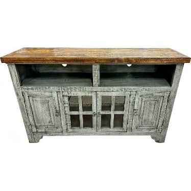 60" TV Stand - Gray Distressed