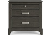 gray bedroom   