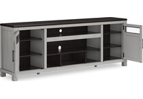 gray brown wall units   