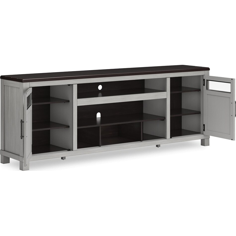 gray brown wall units   